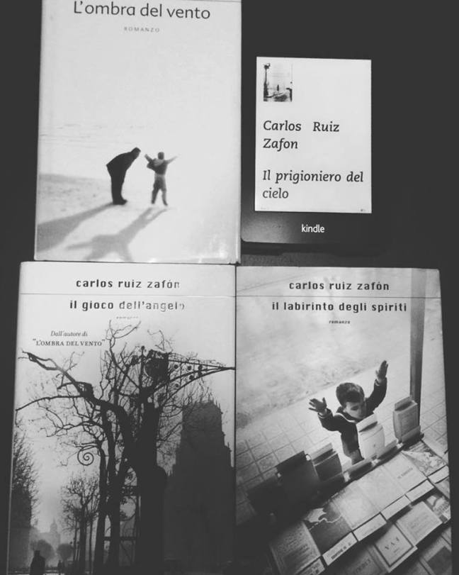 Carlos Ruiz Zafon – L'ombra del vento; Il gioco dell'angelo; Il prigioniero  del cielo; Il labirinto degli spiriti – pensierinotturniblog